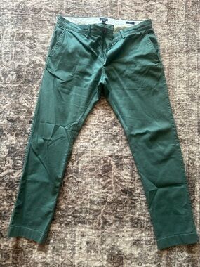 J. Crew Green Chino Pants